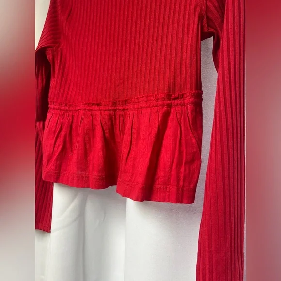 Pilcro Long-Sleeve Scoop-Neck Babydoll Top - Picture 10 of 11